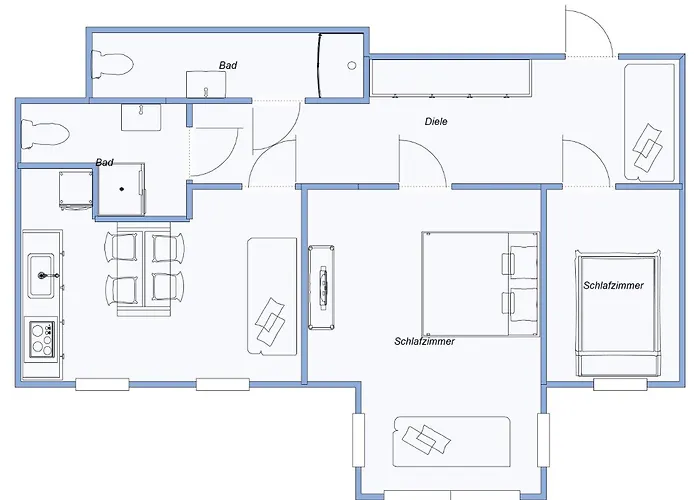 Apartment 10 Min. Downtown - 2 Bedrooms - Parking